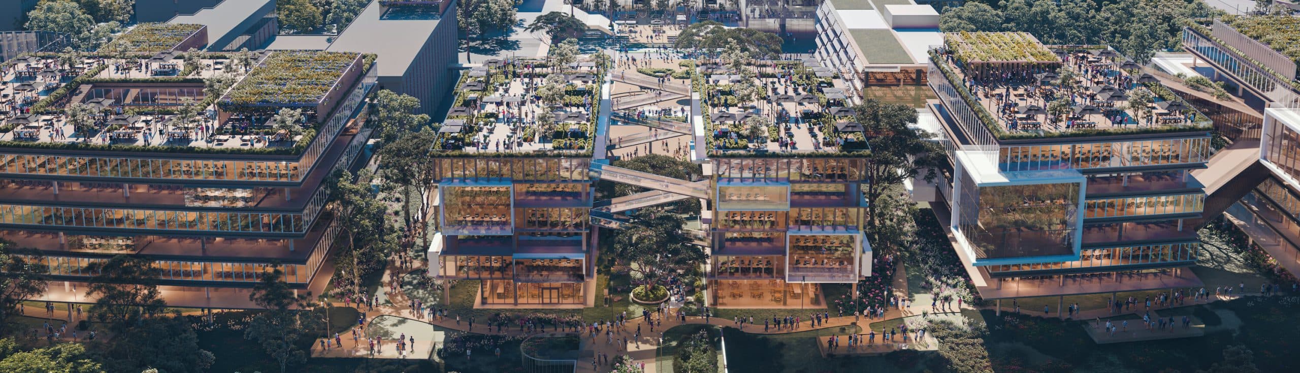 Concept image of La Trobe University’s University City of the Future project