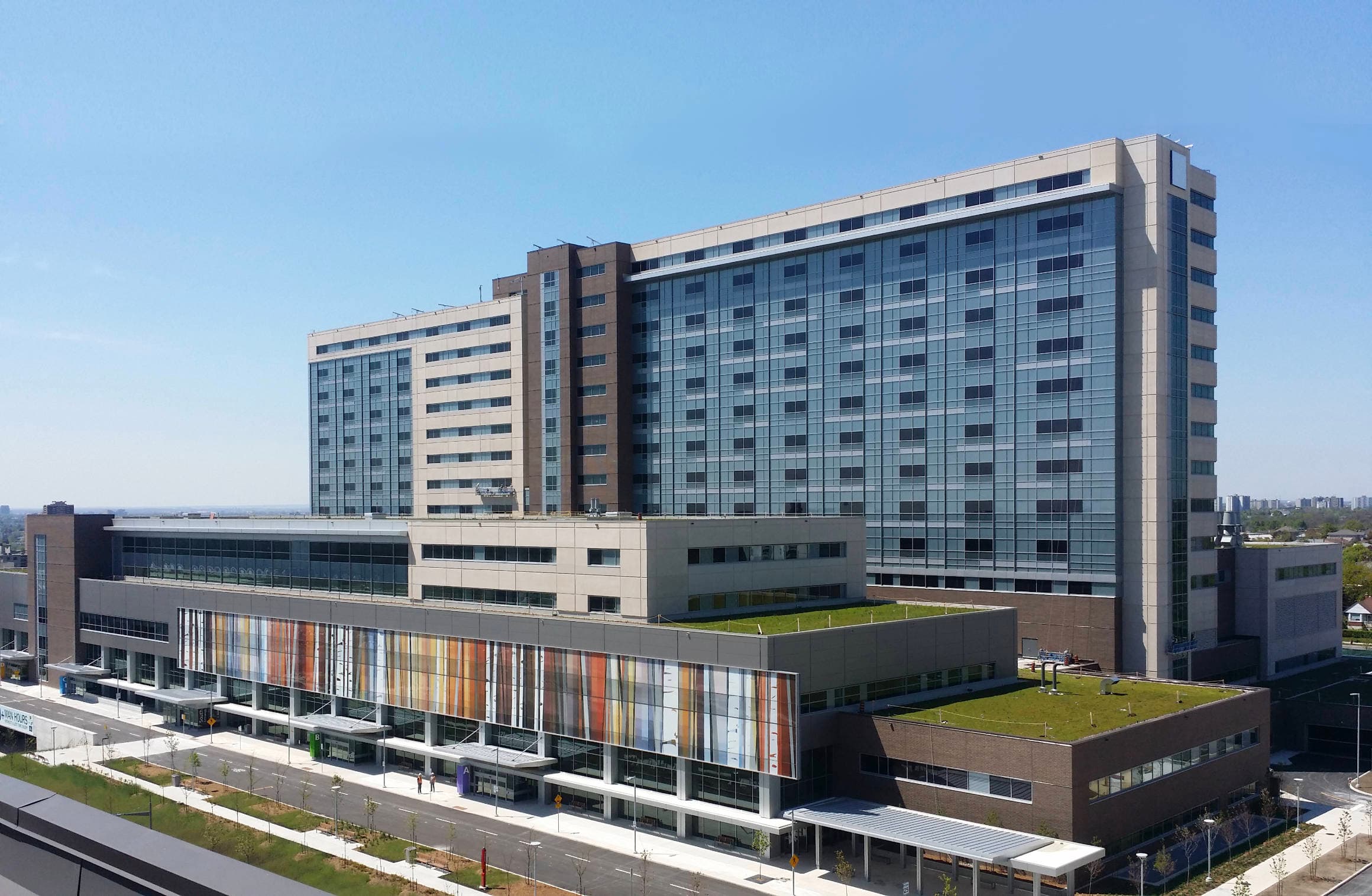 Aerial view of the Humber River Hospital