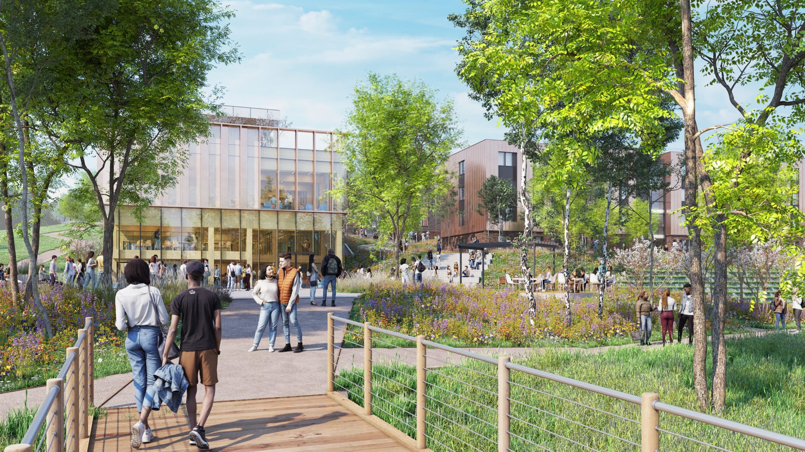 Staffordshire University Student Village render