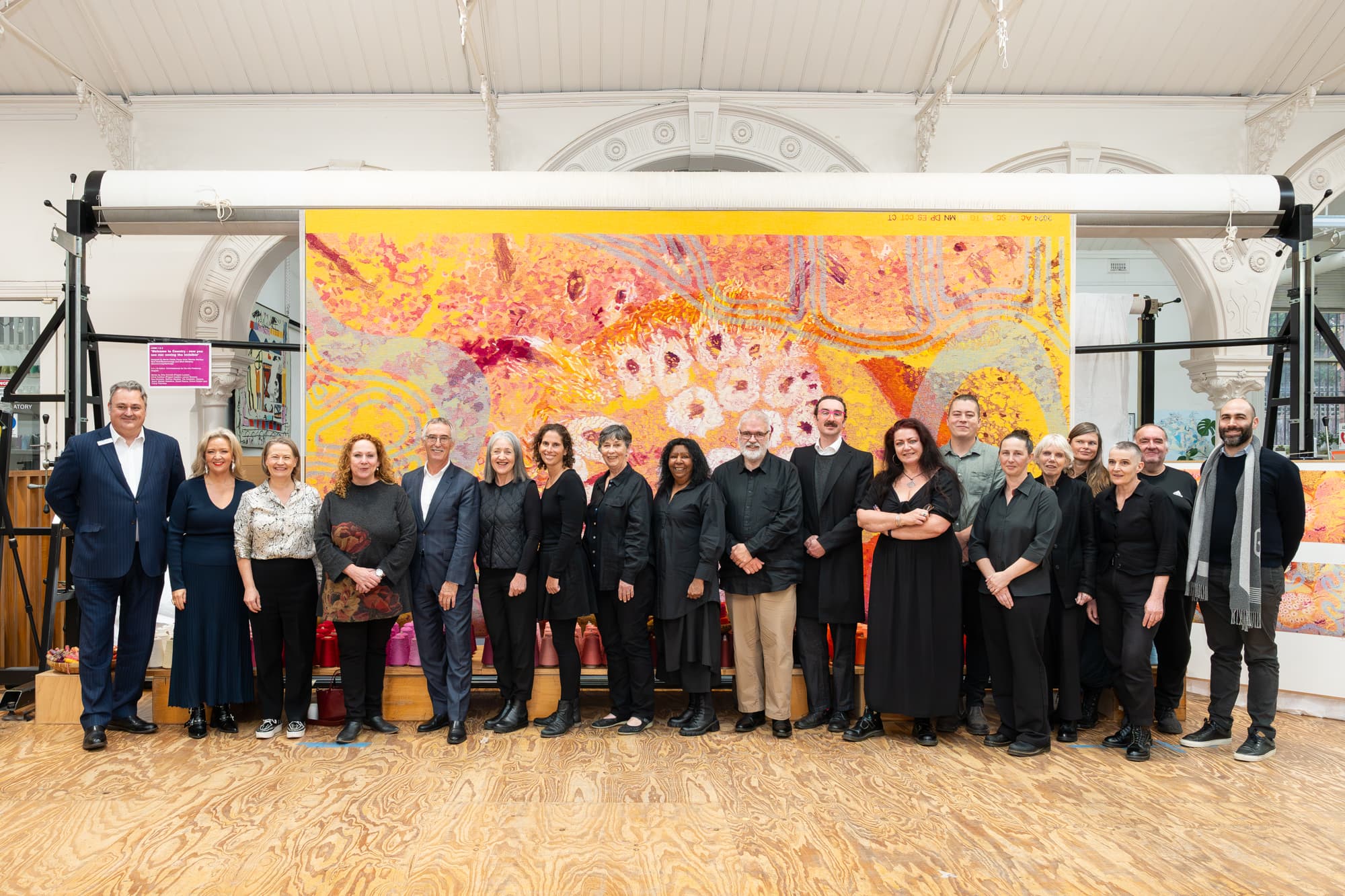 Footscray Hospital tapestry cutting off ceremony