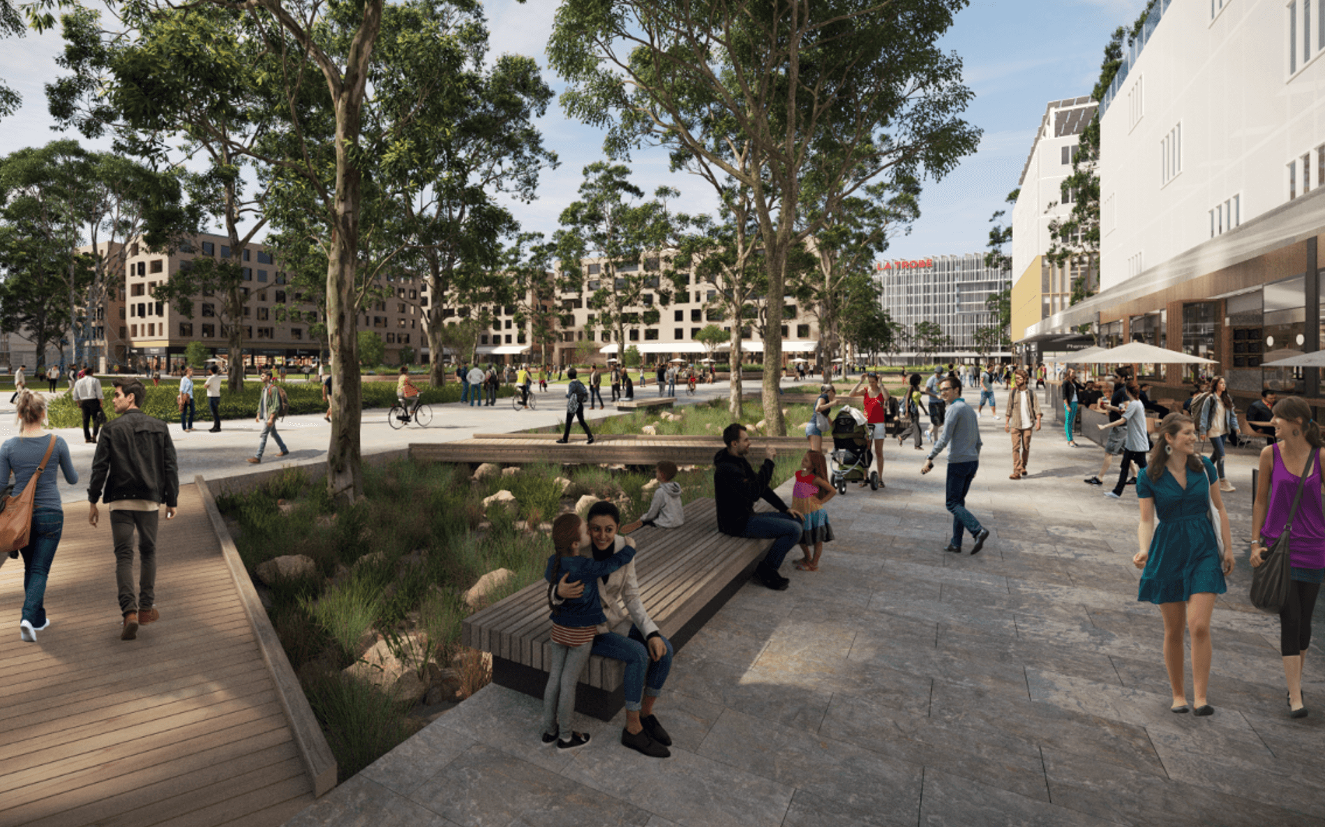 La Trobe University’s Bundoora campus will house three distinct villages and a thriving city centre for Melbourne’s north under an ambitious masterplan, bringing housing to 15,000 people and facilities for 40,000 students