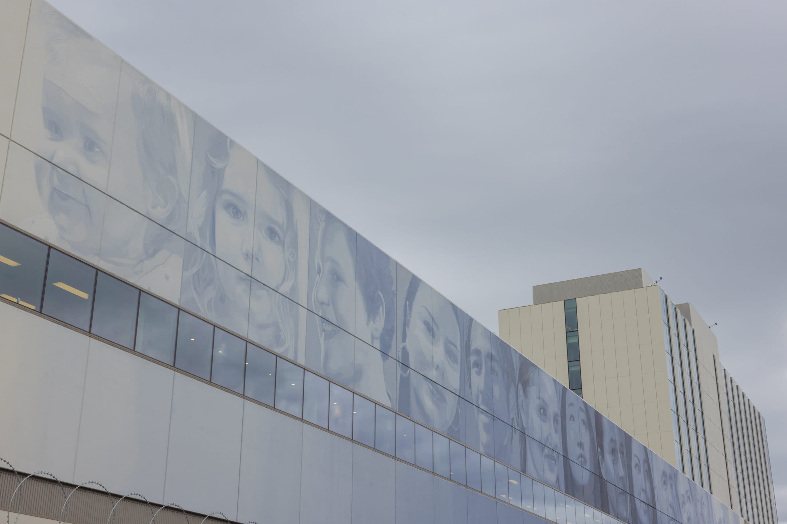 Rone mural on Nyaal Banyul Geelong Convention and Centre