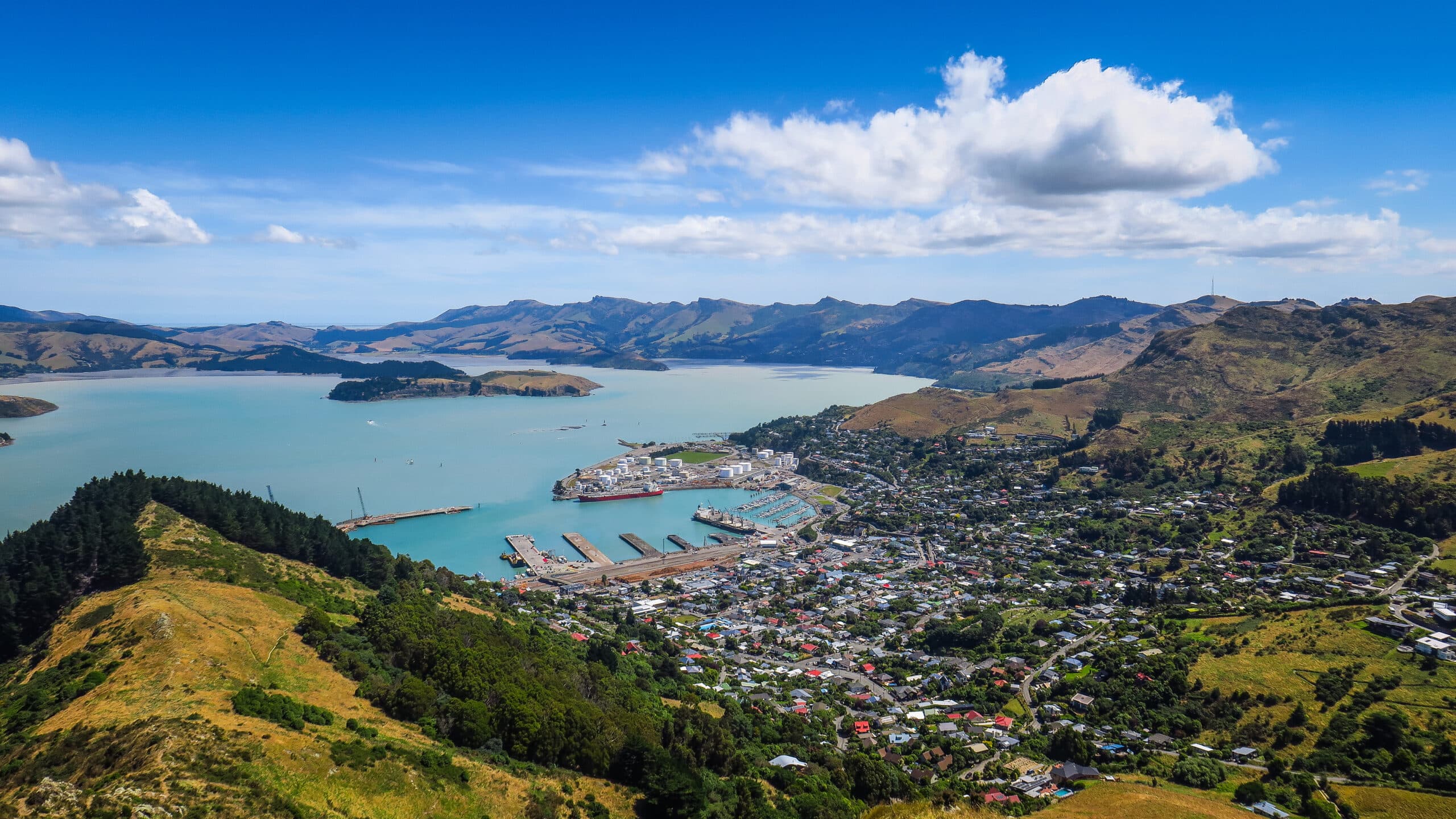 Godley Head Park and Mount Pleasant in Christchurch stock photo