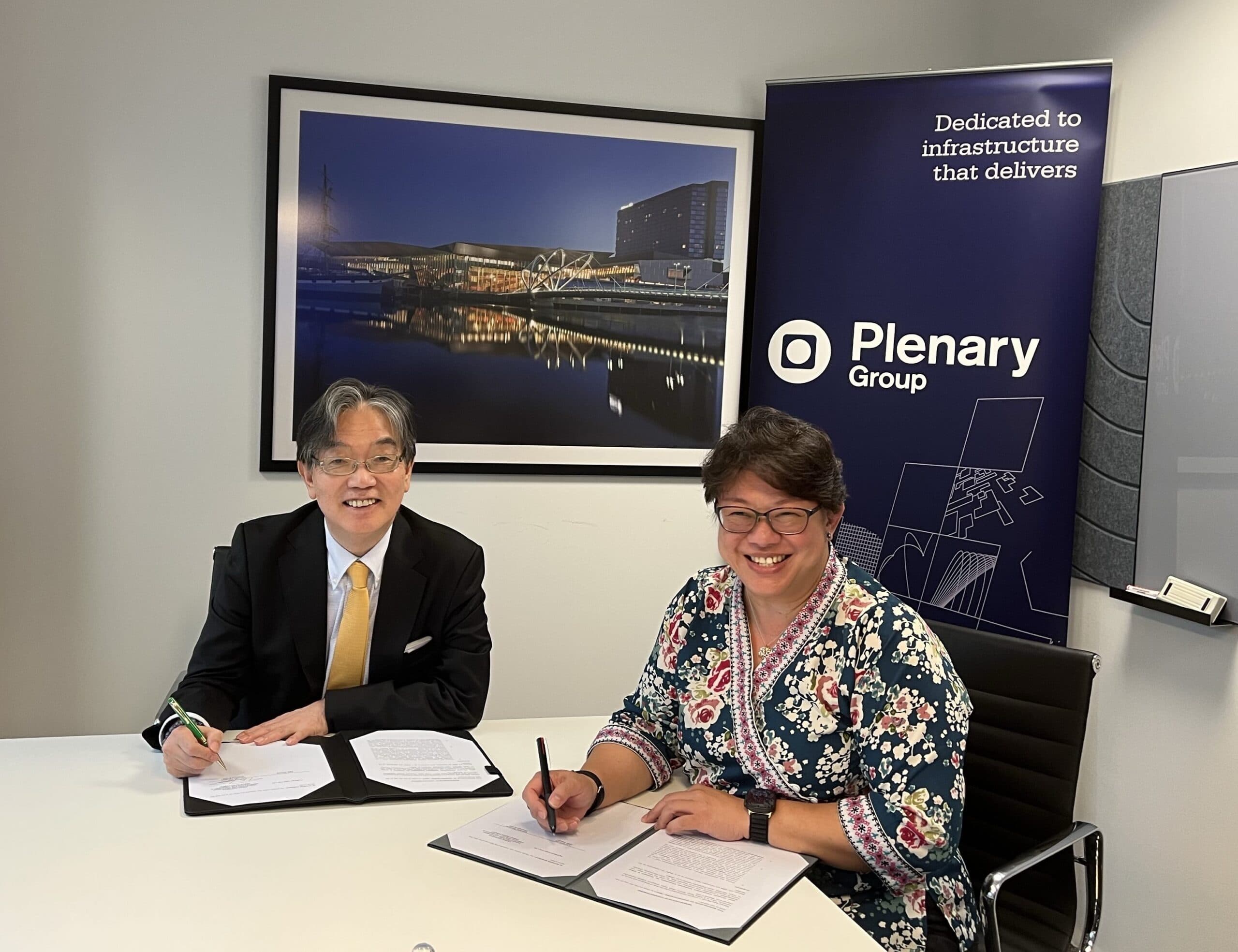 Japan Overseas Infrastructure Investment Corporation for Transport and Urban Development (“JOIN”) and Plenary Group sign MOU