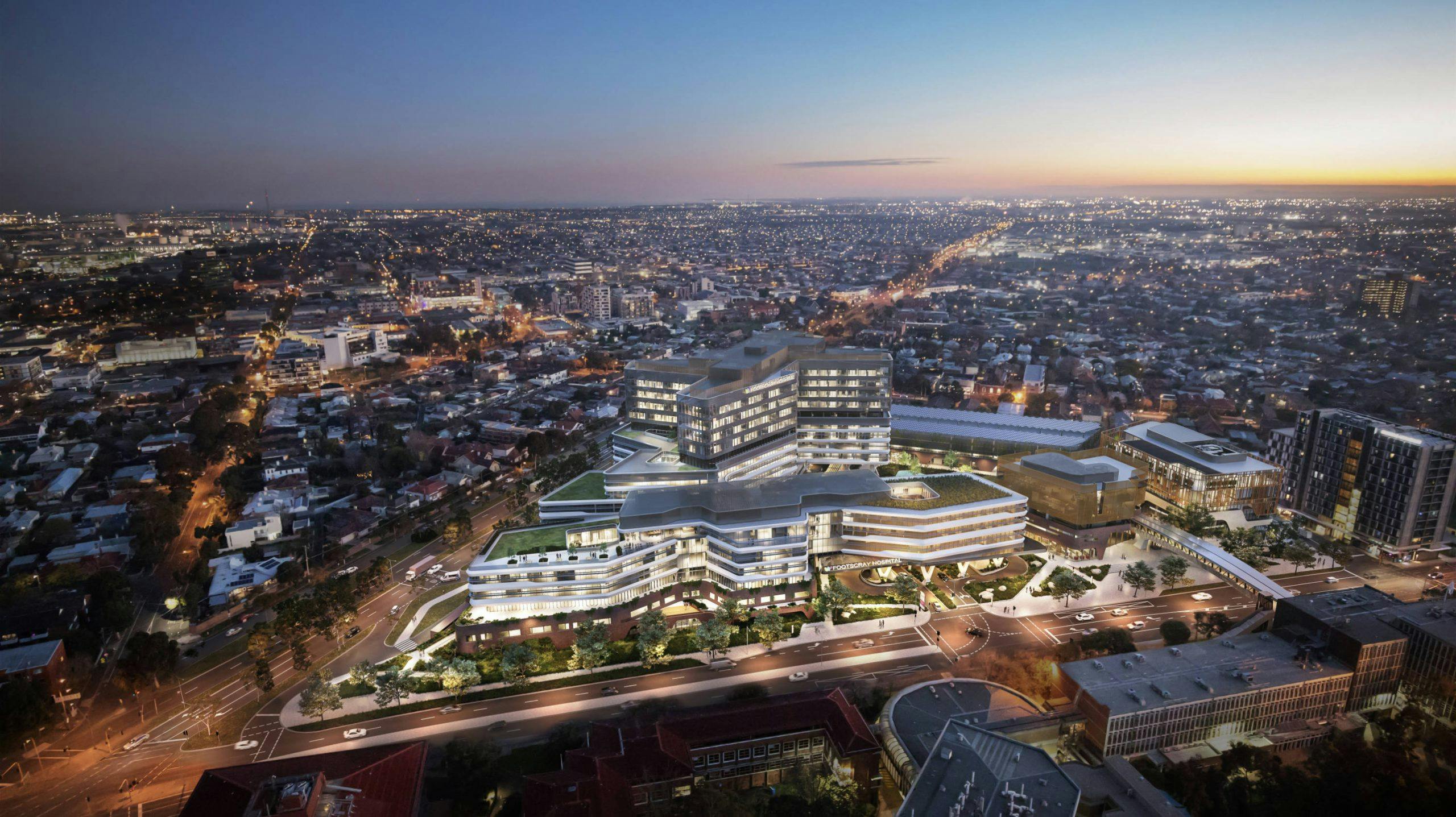 Concept image of the new Footscray Hospital