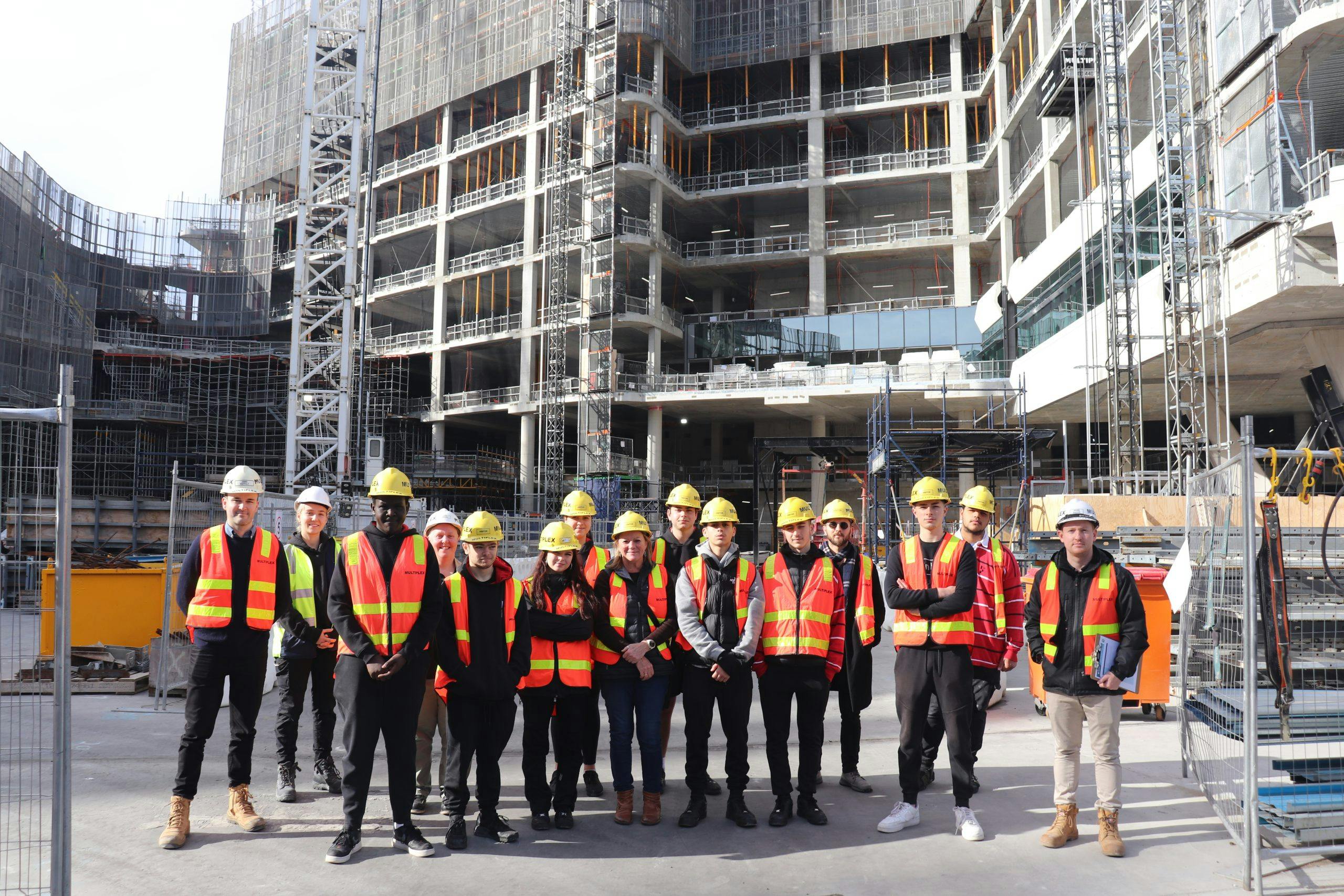 Footscray High School students visit the new Footscray Hospital site image